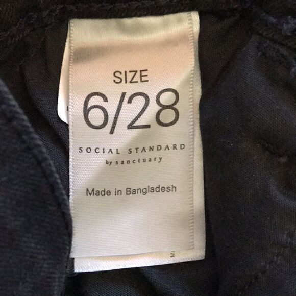 NEW Sanctuary Black Slim Straight Jeans - Picture 6 of 8